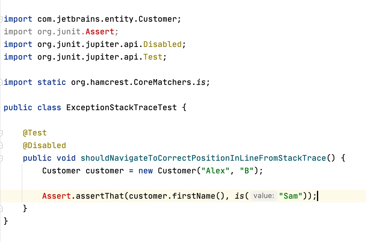 AssertThat Refactor Example