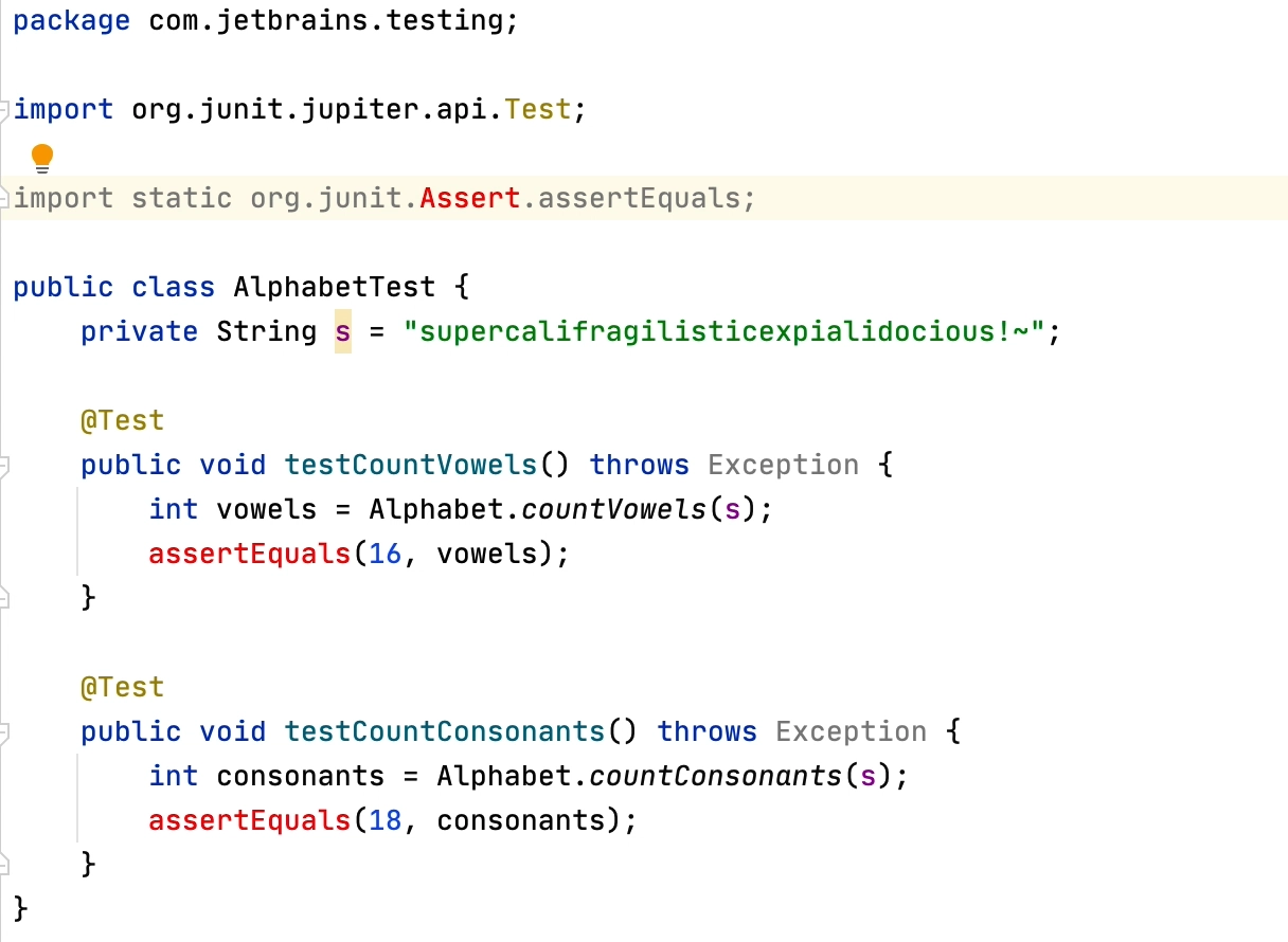 Manual JUnit Refactor