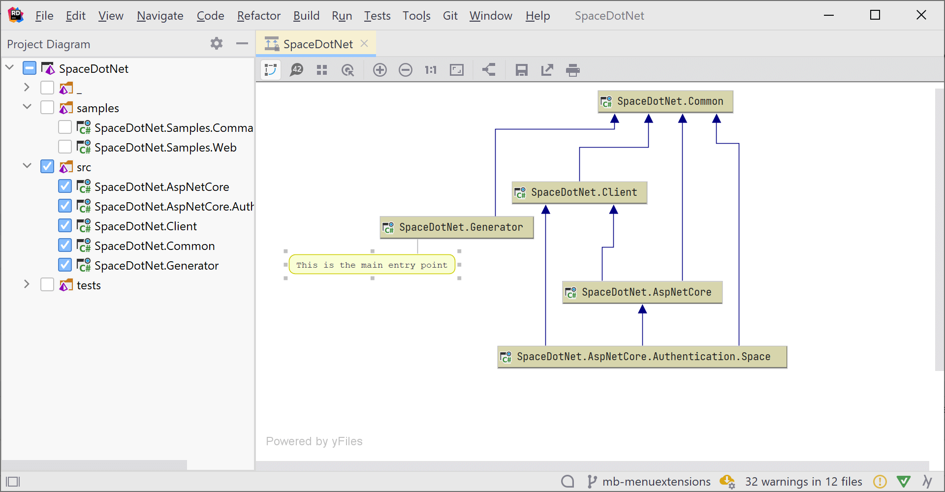 Annotate diagrams with notes