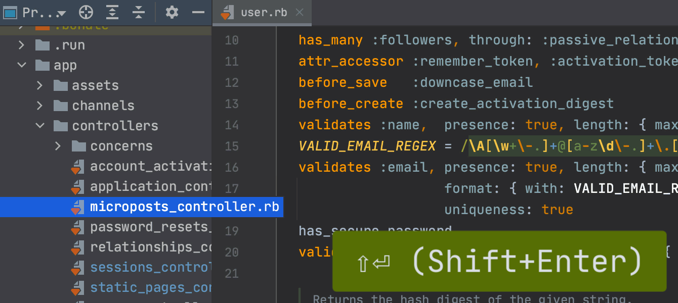 Open a file in the right split