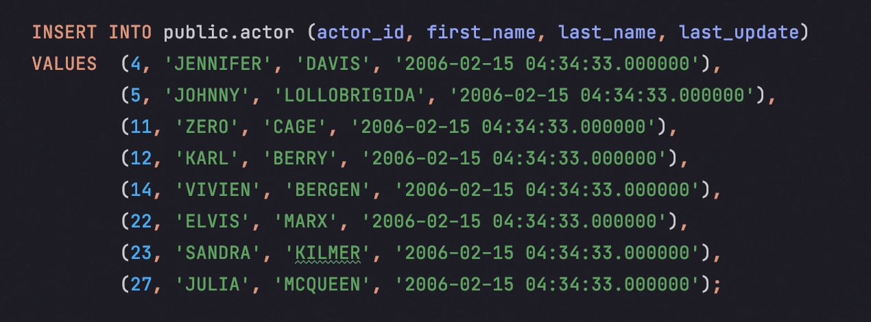 datagrip format sql