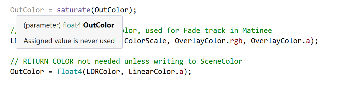 Control-flow analysis in HLSL