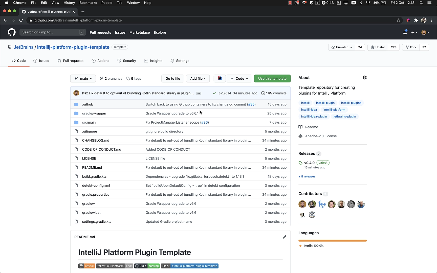 IntelliJ Platform Plugin Template