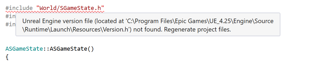 Regenerate the project files