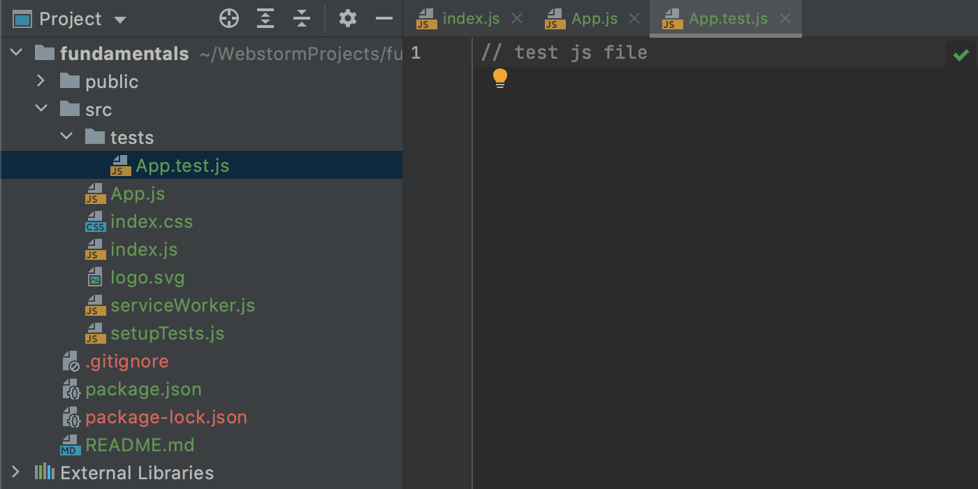 customize template .js webstorm