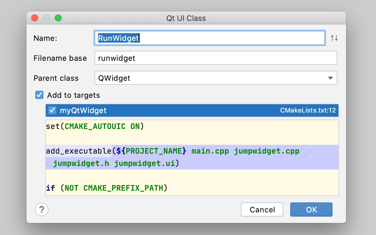 CLion 2020.3 EAP: A New Qt UI Class Action, Extract Lambda Parameter ...