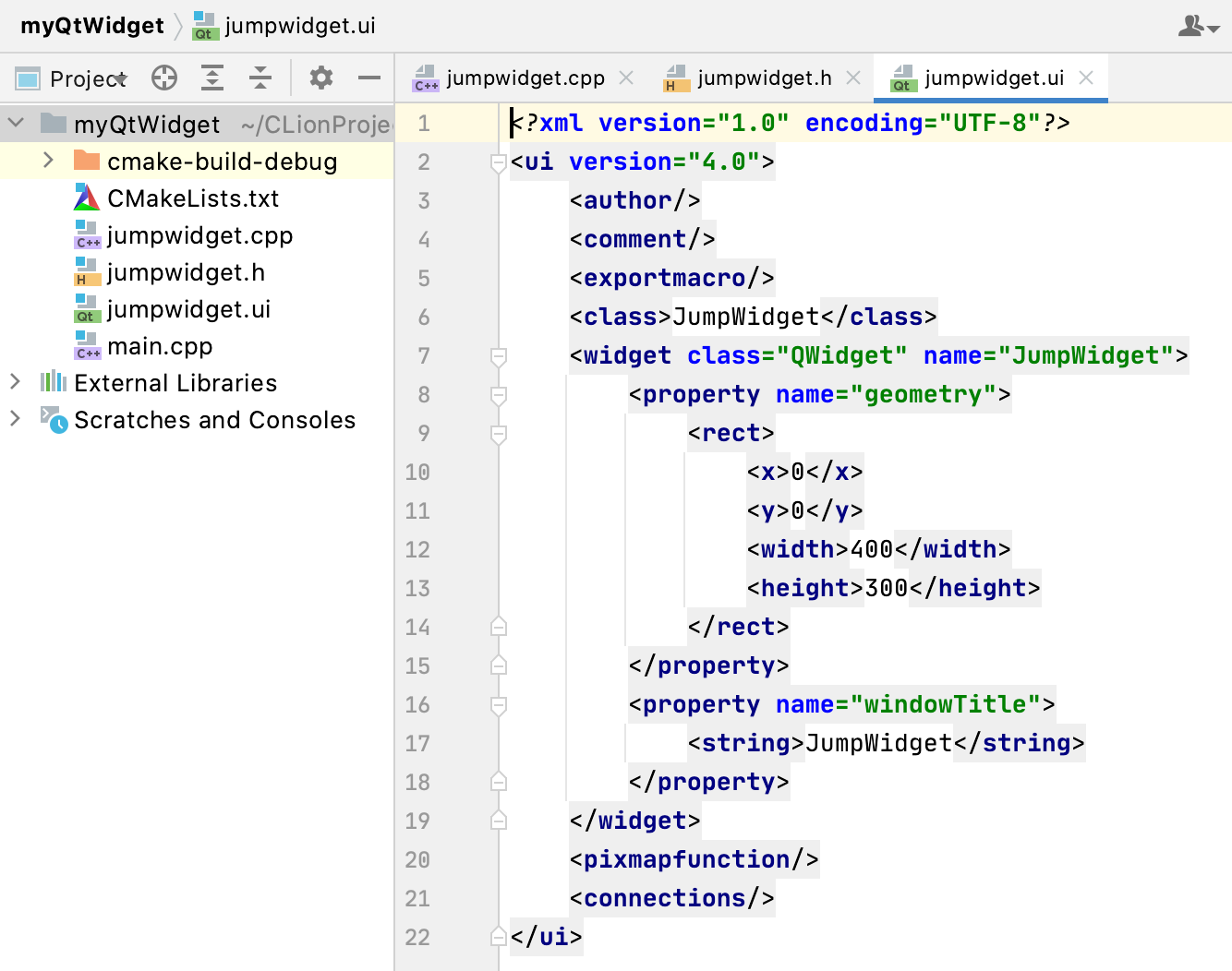 Clion 3 Eap A New Qt Ui Class Action Extract Lambda Parameter Refactoring And Easier Configuration For Exclude Paths The Clion Blog