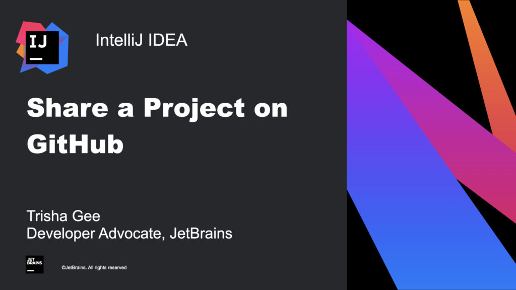 Sharing Your Project On GitHub | The IntelliJ IDEA Blog