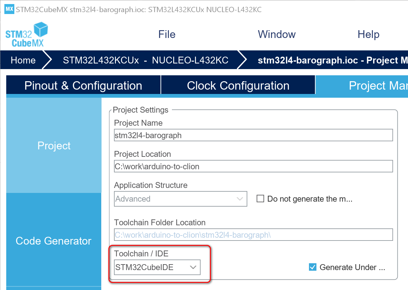 STM32CubeIDE