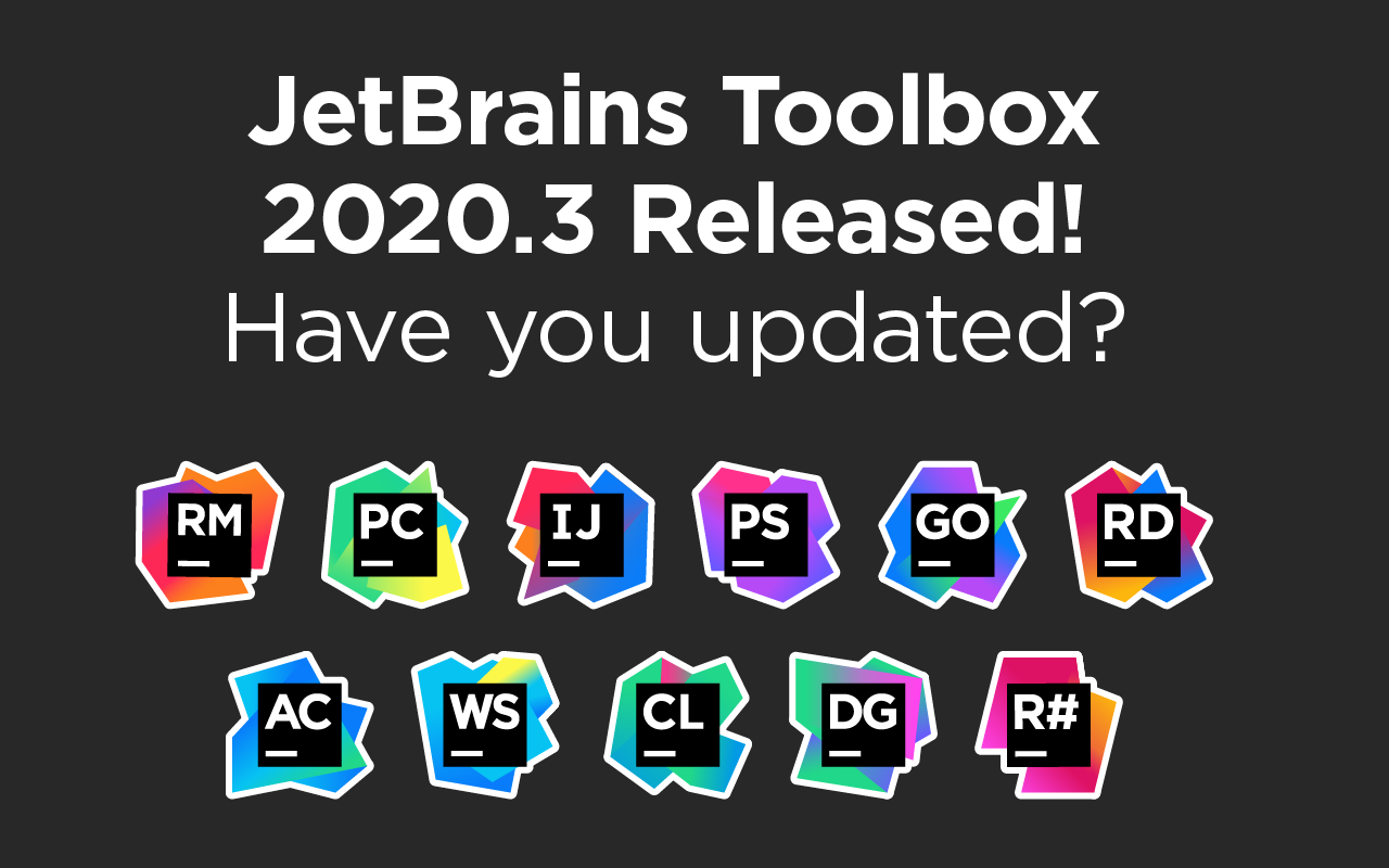 Lançado o JetBrains Toolbox 2020.3