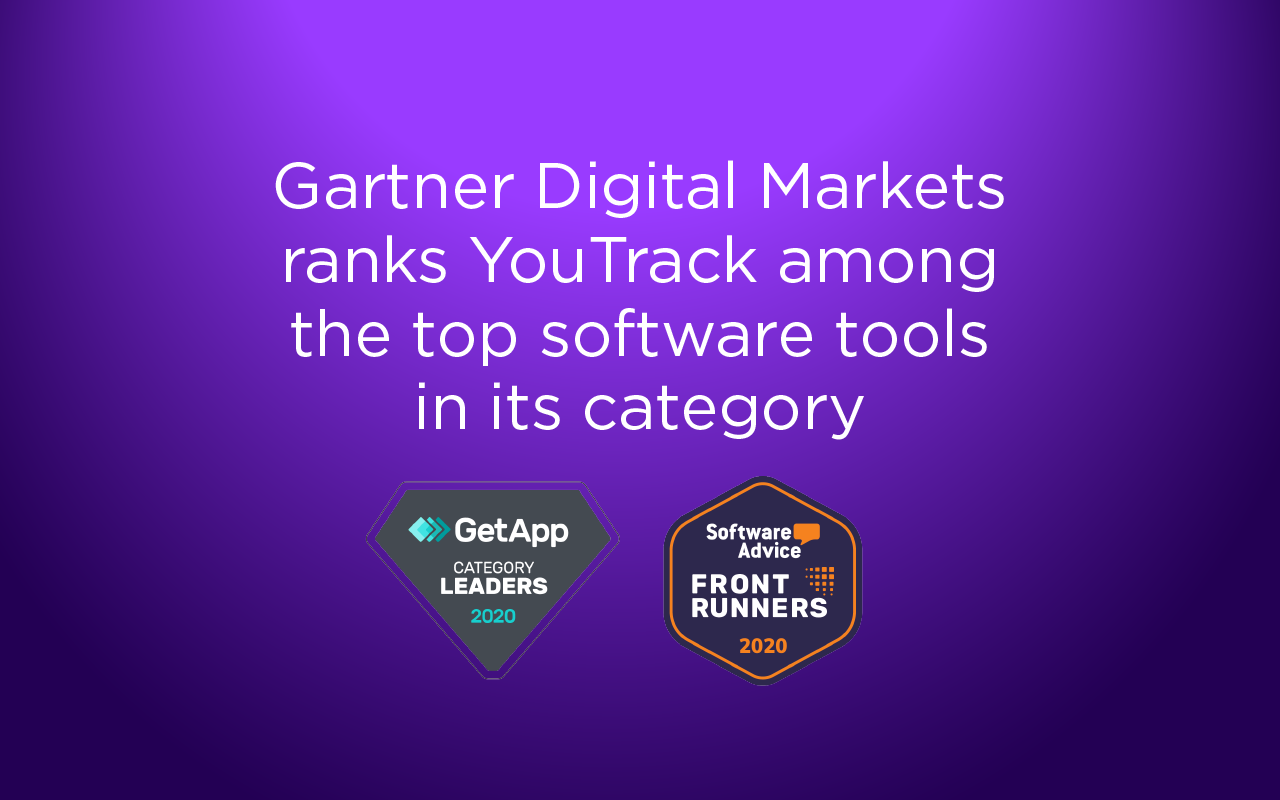 Gartner Digital Markets classe YouTrack parmi les meilleurs outils de sa catégorie