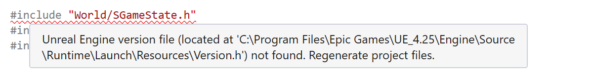 Regenerate project files