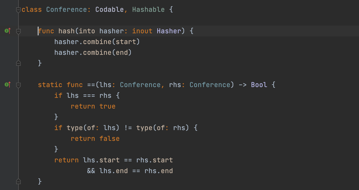 Generated equals and hash