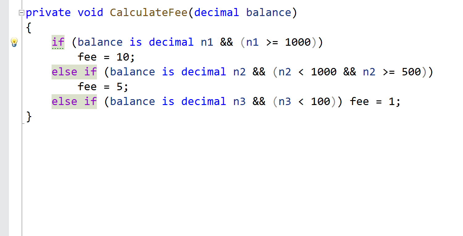 Convert to switch statement