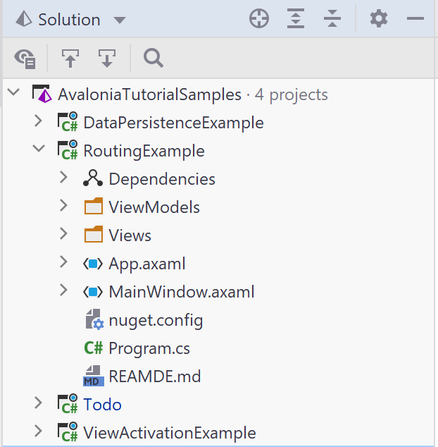 axaml extension seen in Riders solution explorer