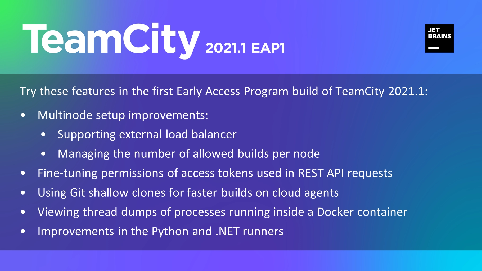 TeamCity 2021.1 EAP1