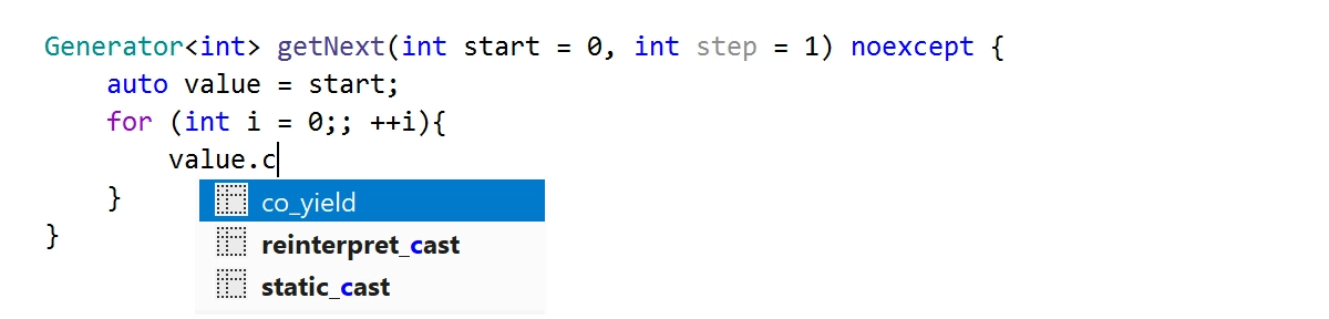 Postfix Template: co_yield