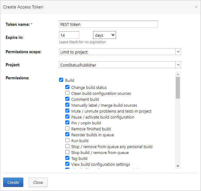 Limiting access token permissions