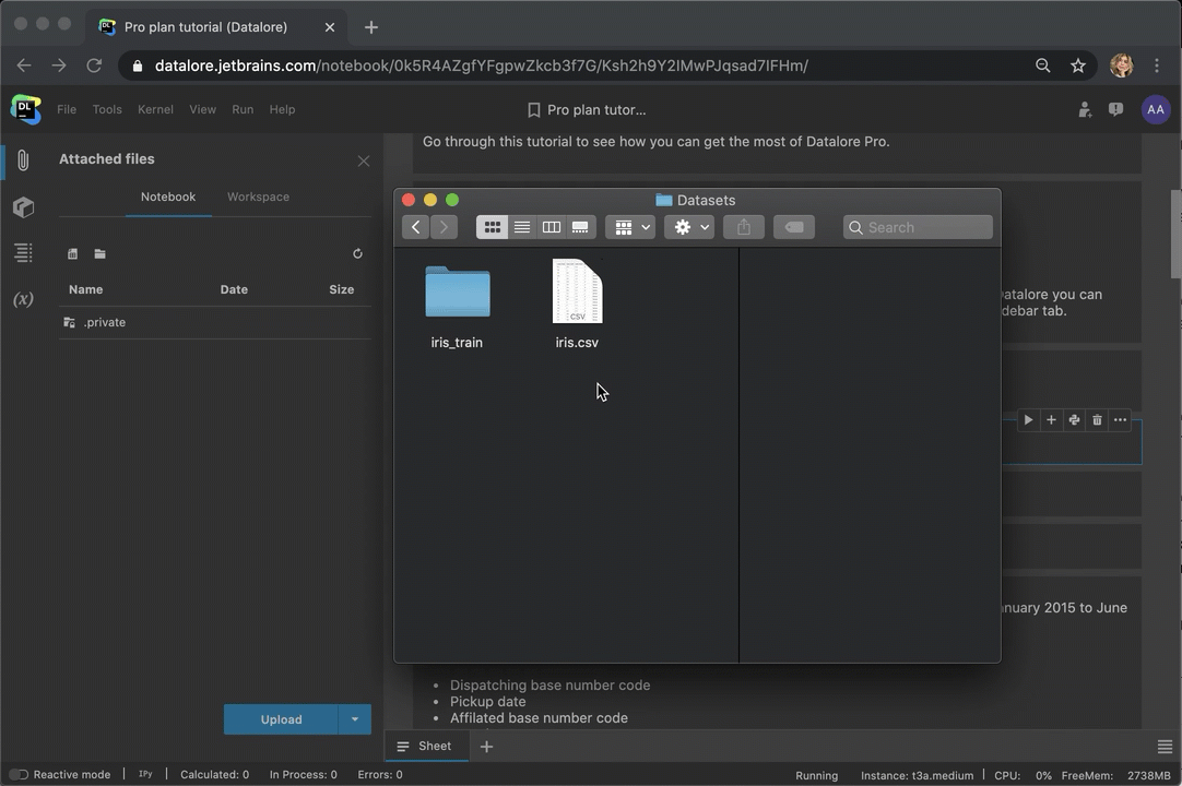 Drag and drop files and folders