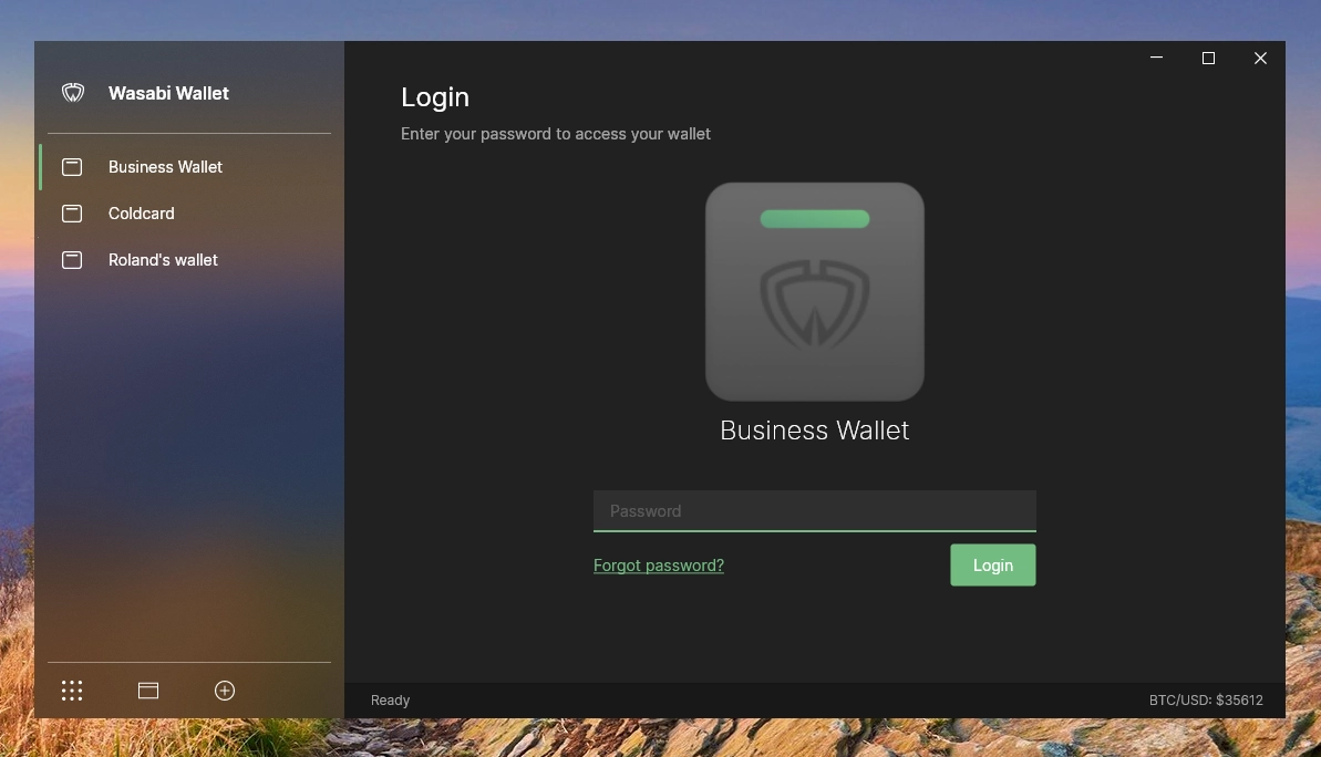 Wasabi Wallet - Application developed with .NET, Avalonia and JetBrains Rider