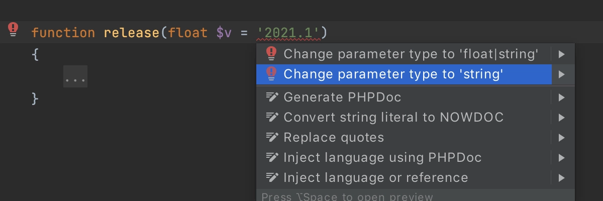 phpstorm eap 2021