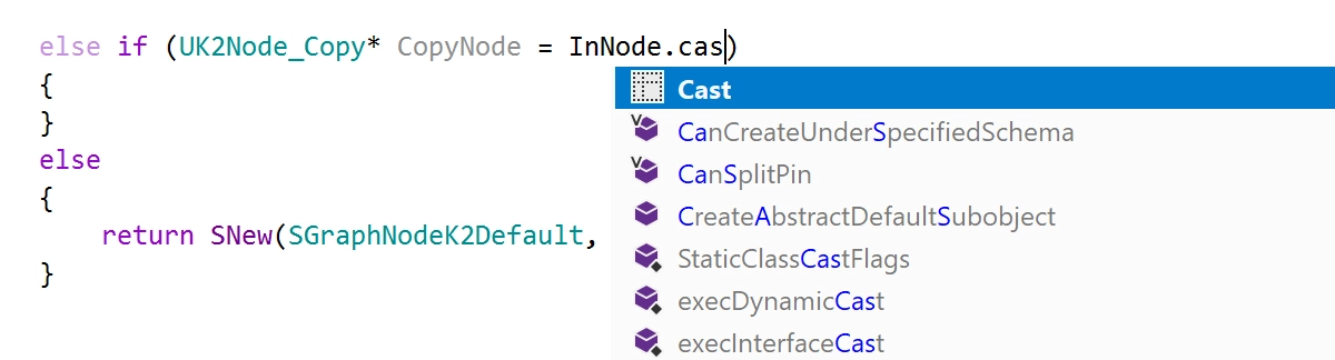 Postfix template for Cast