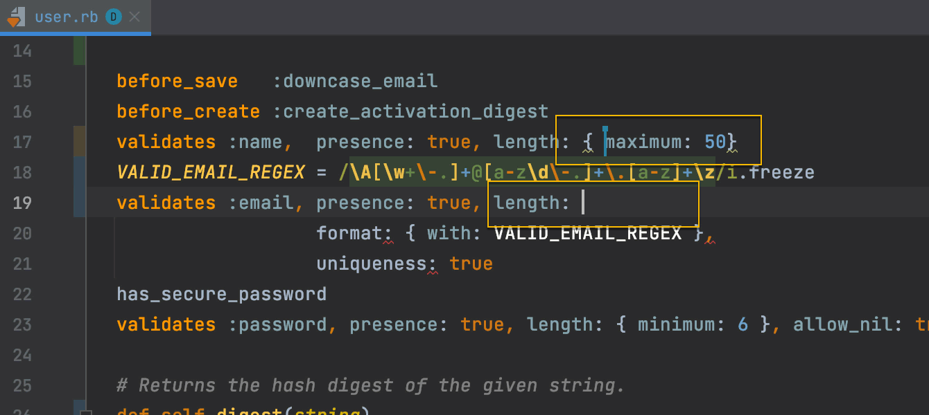 rubymine format code