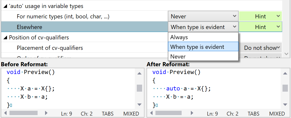 Syntax Style: Usage of auto