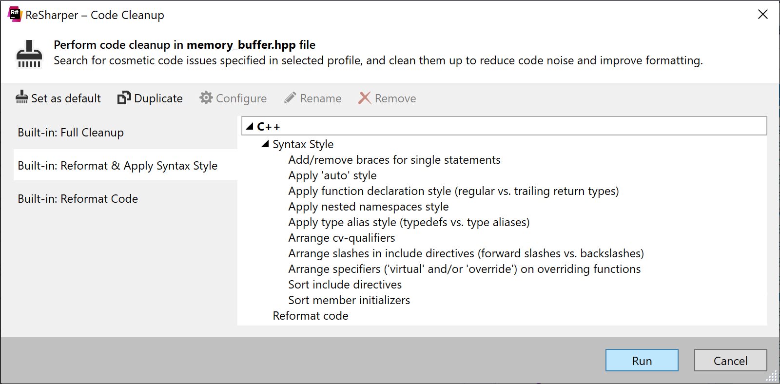 Resharper C Keep Code Consistent With Syntax Style The Resharper C Blog