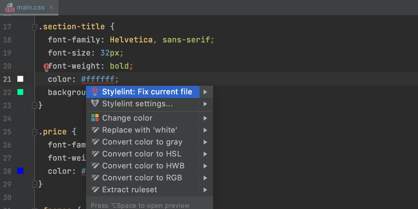 WebStorm 2021.1: более умное автодополнение кода для JavaScript и  TypeScript, предпросмотр HTML и другие функции | The WebStorm Blog