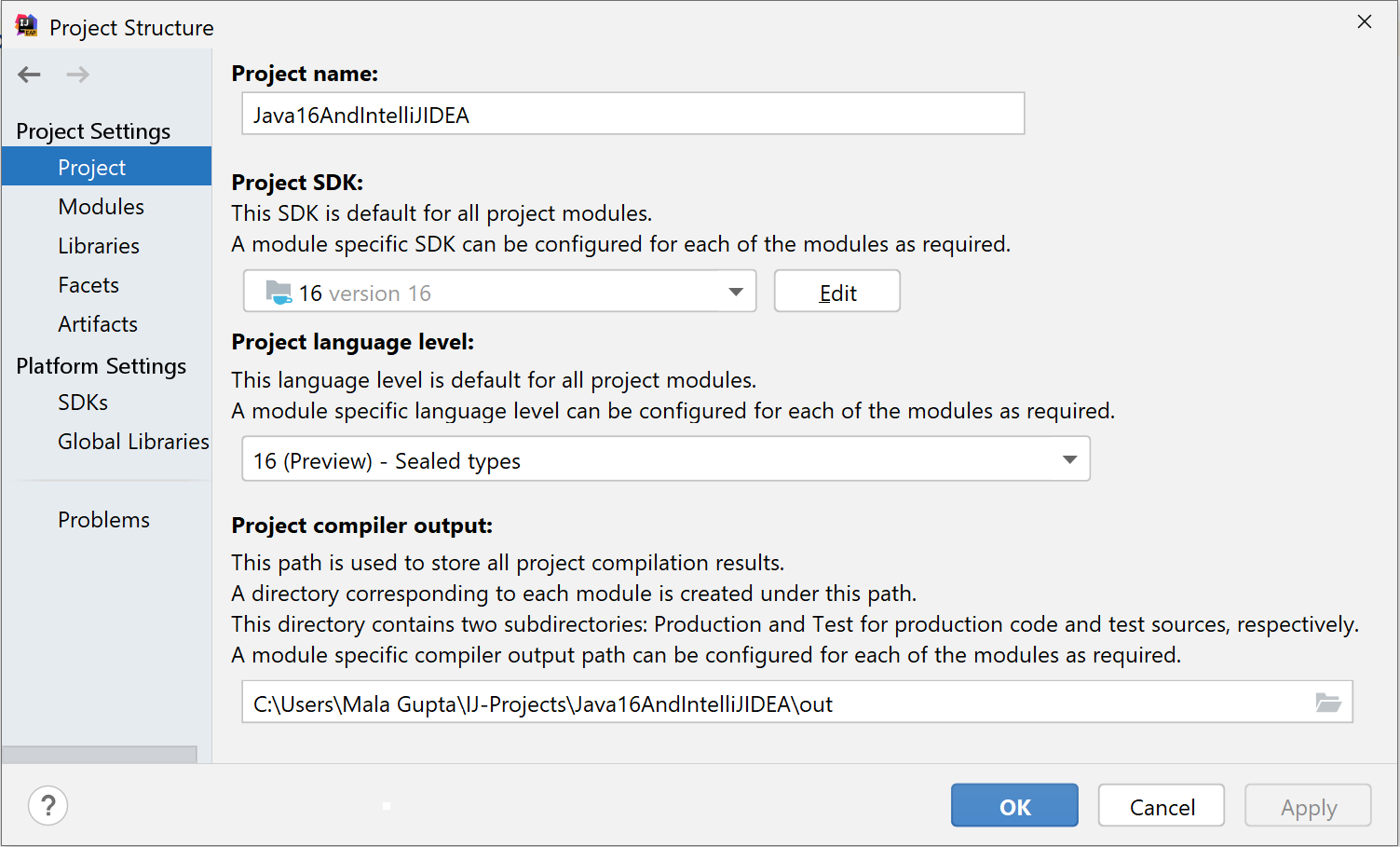 java 16 sdk