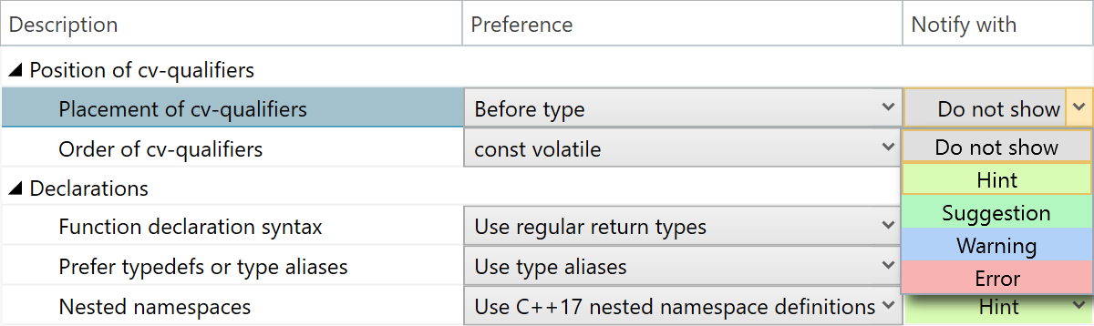 Syntax Style: Notify with