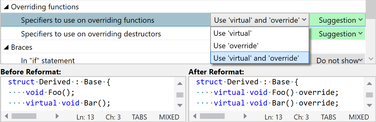 Syntax Style: Overriding functions