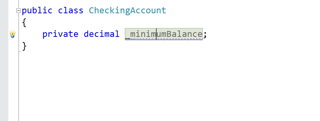 Initialize field from constructor