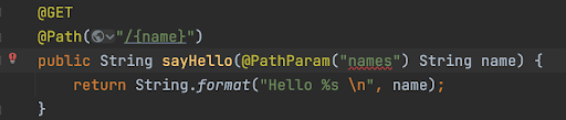Path Parameter Example