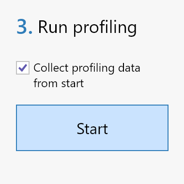 Run profiling column in dotTrace 2021.1.