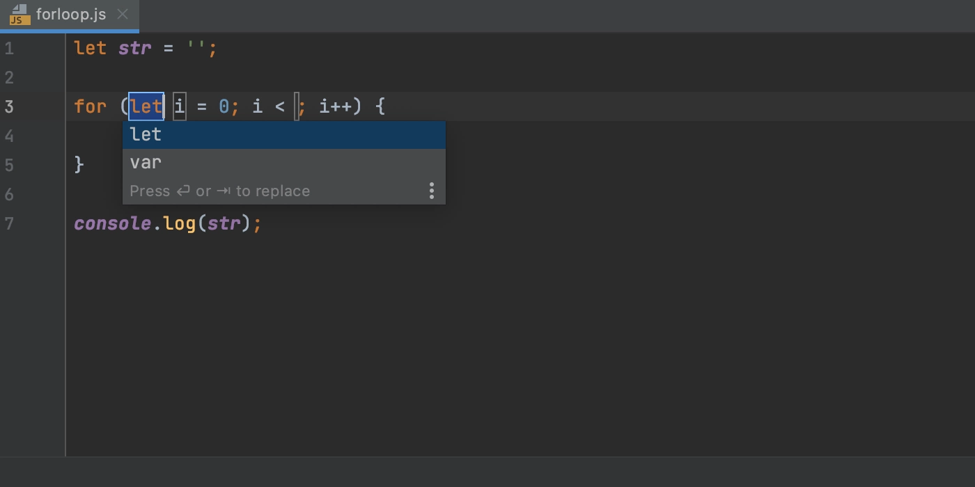 add syntax shortcut in intellij webstorm