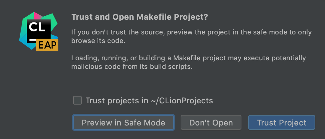 Trusted projects
