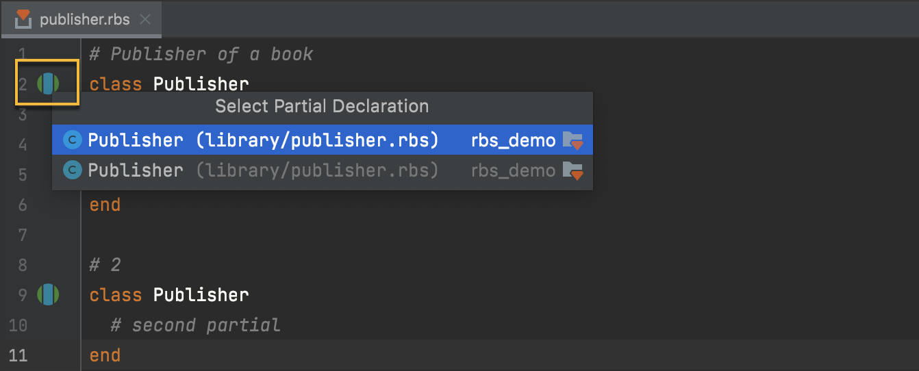 RBS navigation between partial declarations