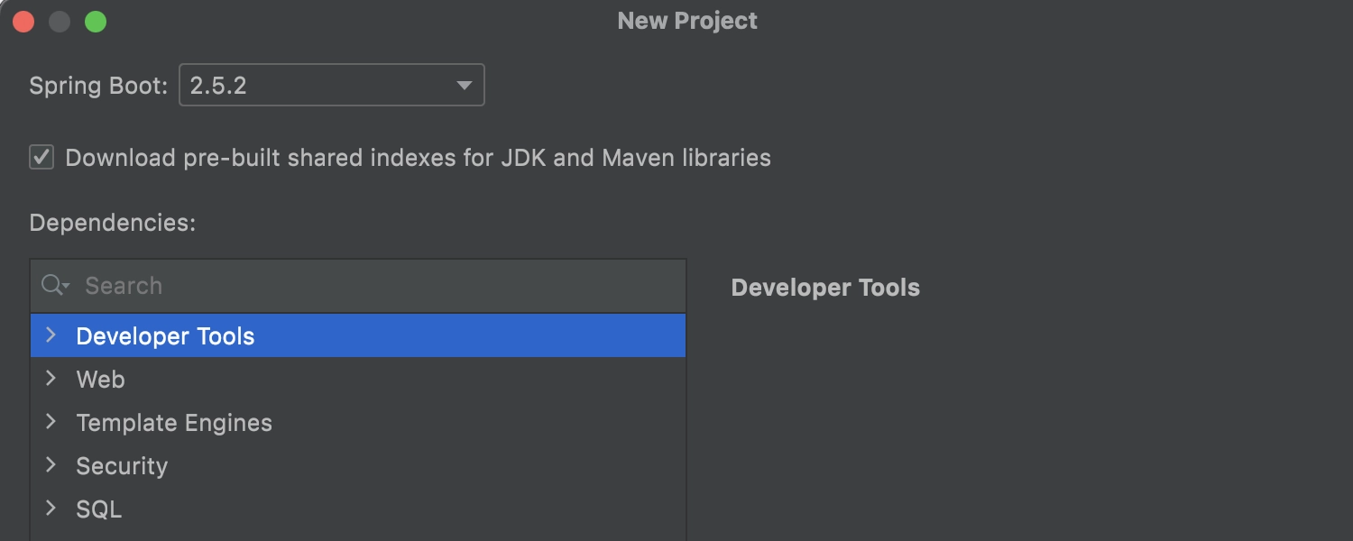 Frameworks - Automatic download of shared indexes 