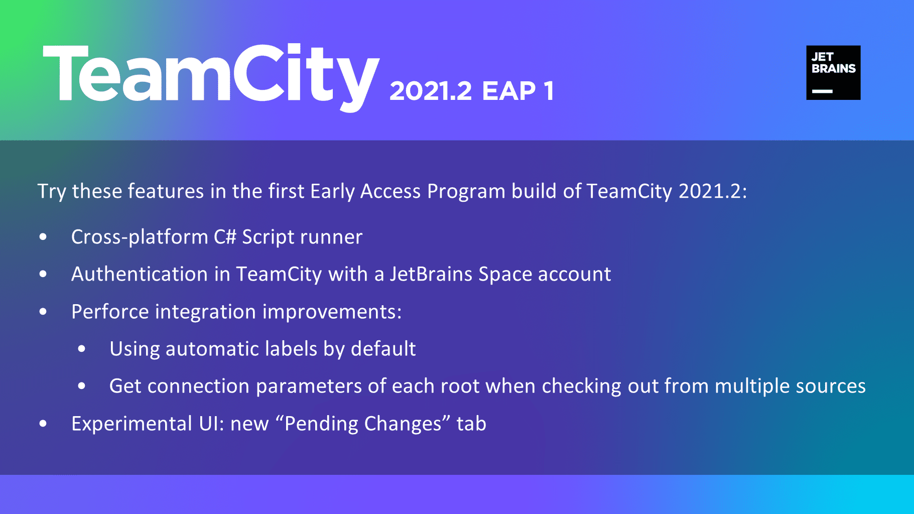 TeamCity 2021.2 EAP1