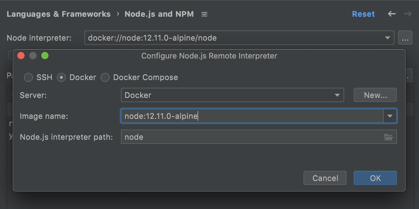 configure-node-remote-interpreter