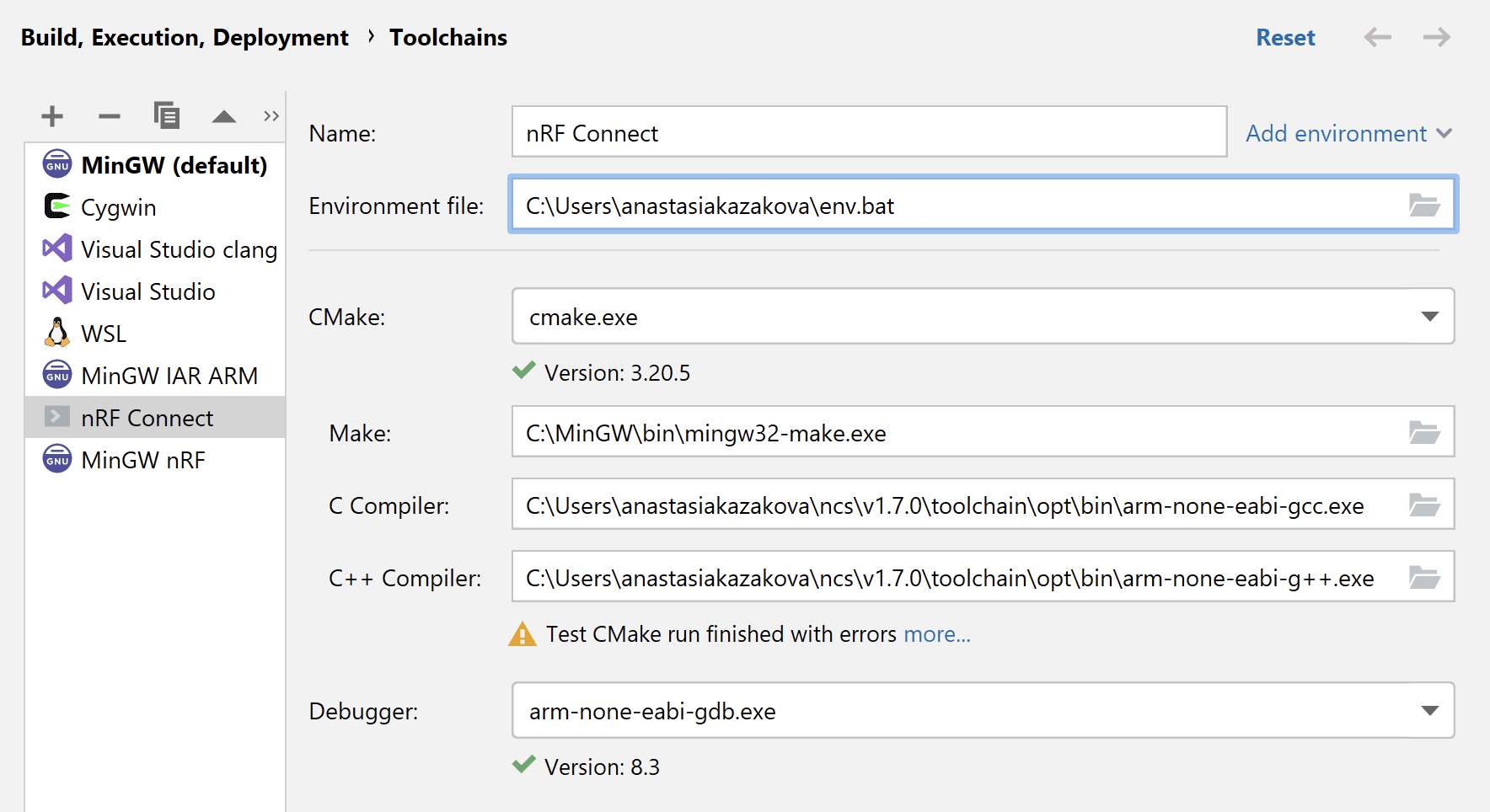 cmake windows intel c compiler