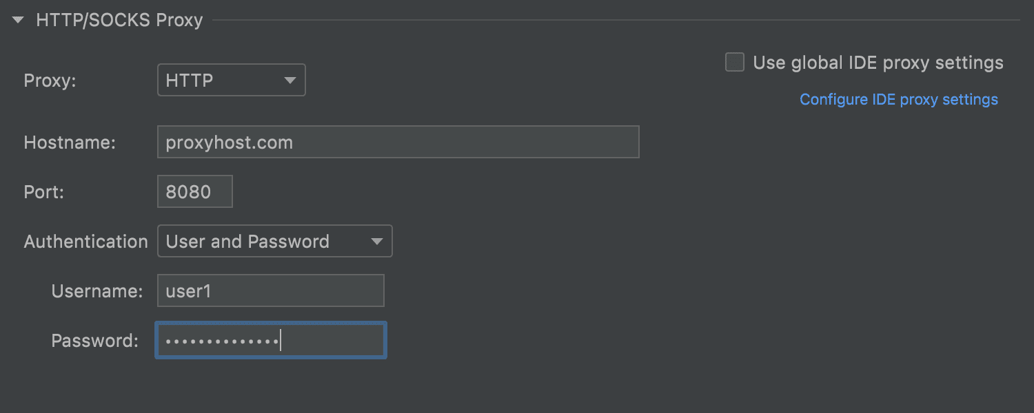 Proxy support for SSH configurations 