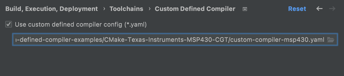 Enable Custom Defined Compiler