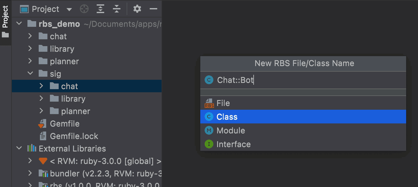 Split qualified names when creating a new RBS file