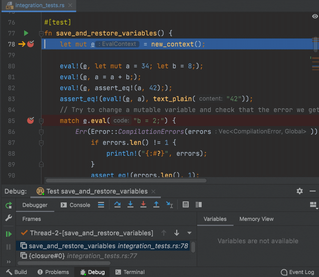 Debugging Rust in JetBrains IDEs: state of affairs | The RustRover Blog