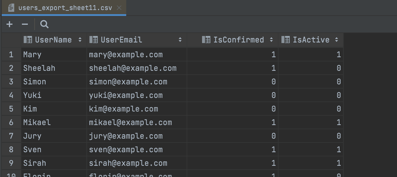 First row is header auto-detection