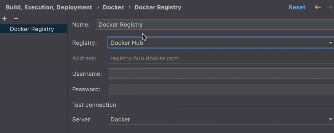 Registry selection