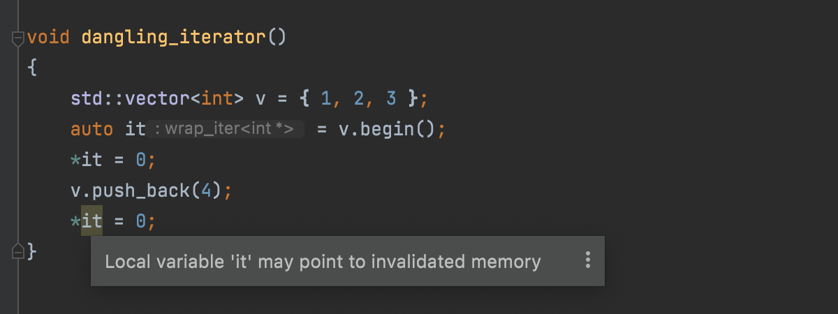 Dangling Iterator